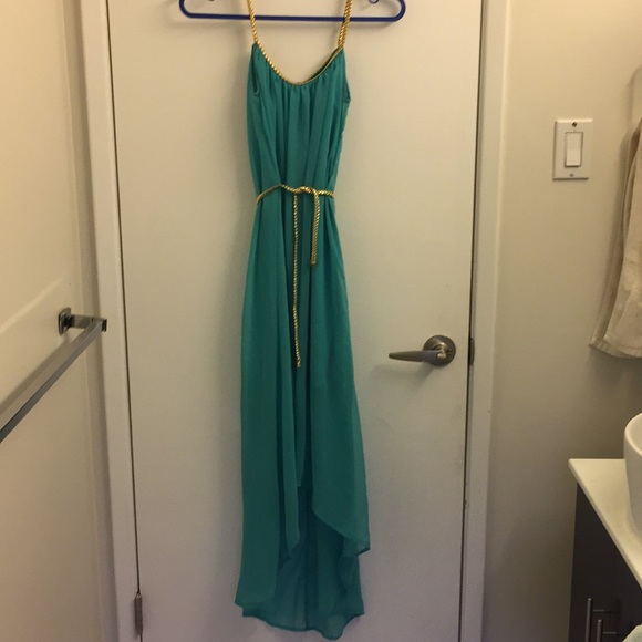 Long turquoise dress - Picture 2 of 2